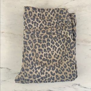 Leopard girls jeans